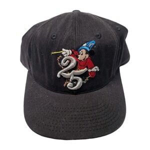 Walt Disney World 25th Anniversary Fantasia Embroidered Mickey Vintage Hat 1996